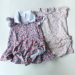 Baby Girl Bundle with Ralph Lauren Romper and Dress with Bloomers